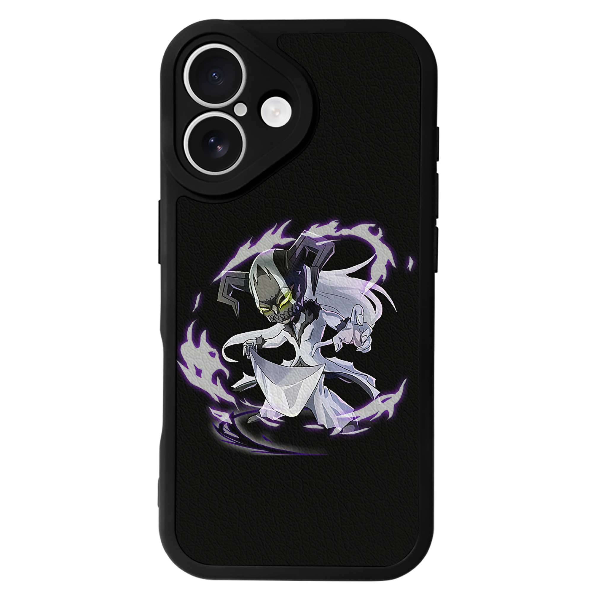（画像用） ブリーチ 黒崎一護（くろさき いちご）BLEACH Kurosaki Ichigo 【iPhone 16シリーズ対応】シリコンスマホケース（レザー調） 材質：シリコン